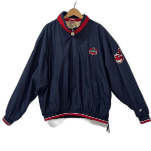 Vintage Puma Cleveland Indians Jacob's Field Quarter Zip Windbreaker Pullover XL